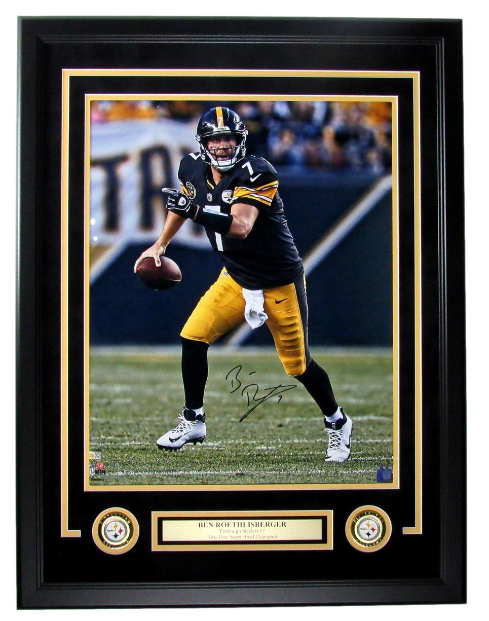 Pittsburgh Steelers Autographed Ben Roethlisberger 16x20 Framed