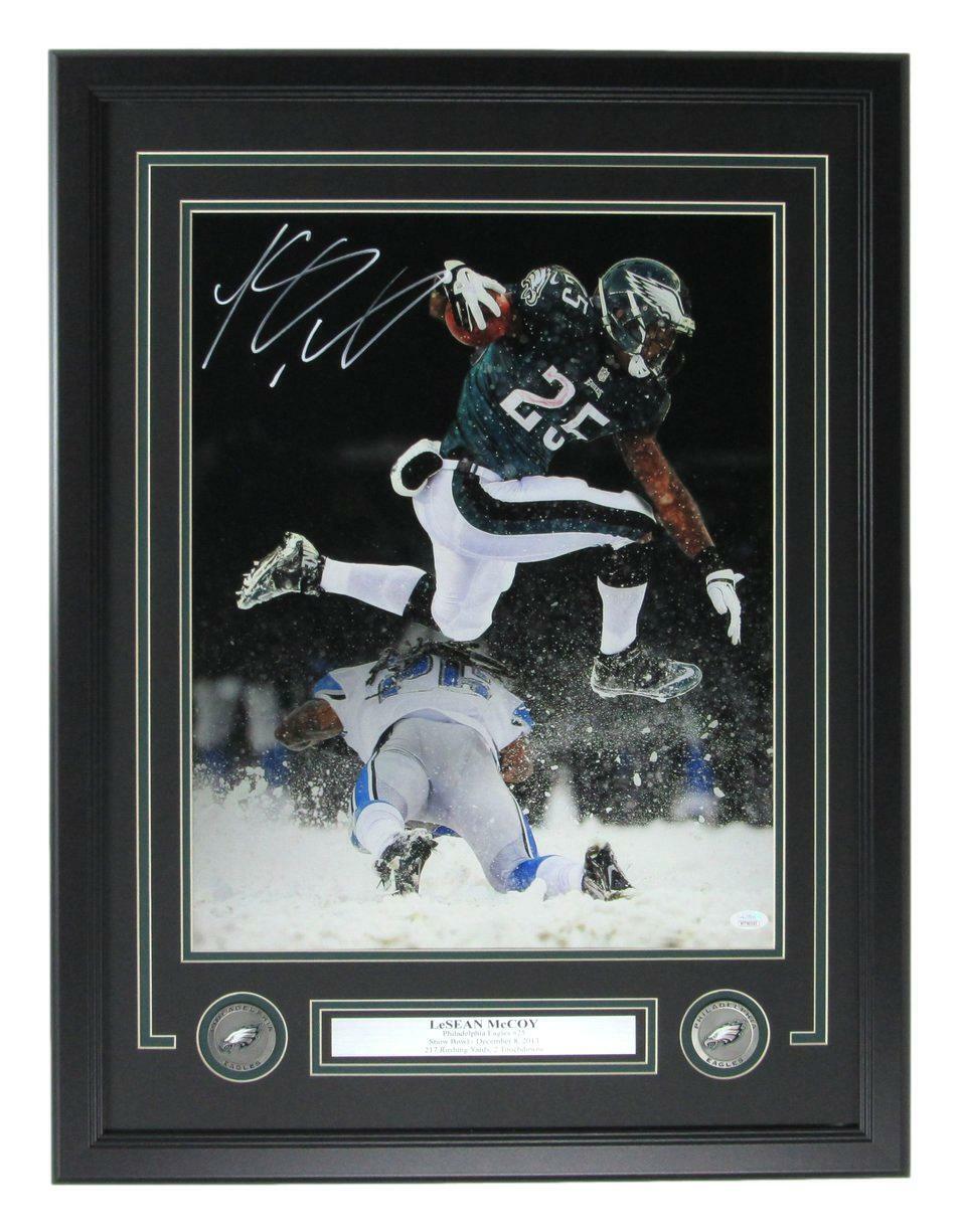 LeSean McCoy Autographed "Snow Game" 16x20 Photo 