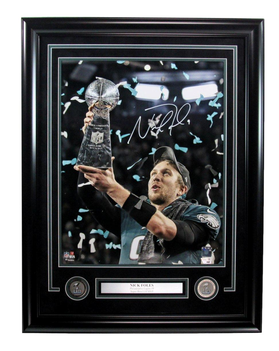 Nick Foles Super Bowl LII Autographed 16x20 Photo 