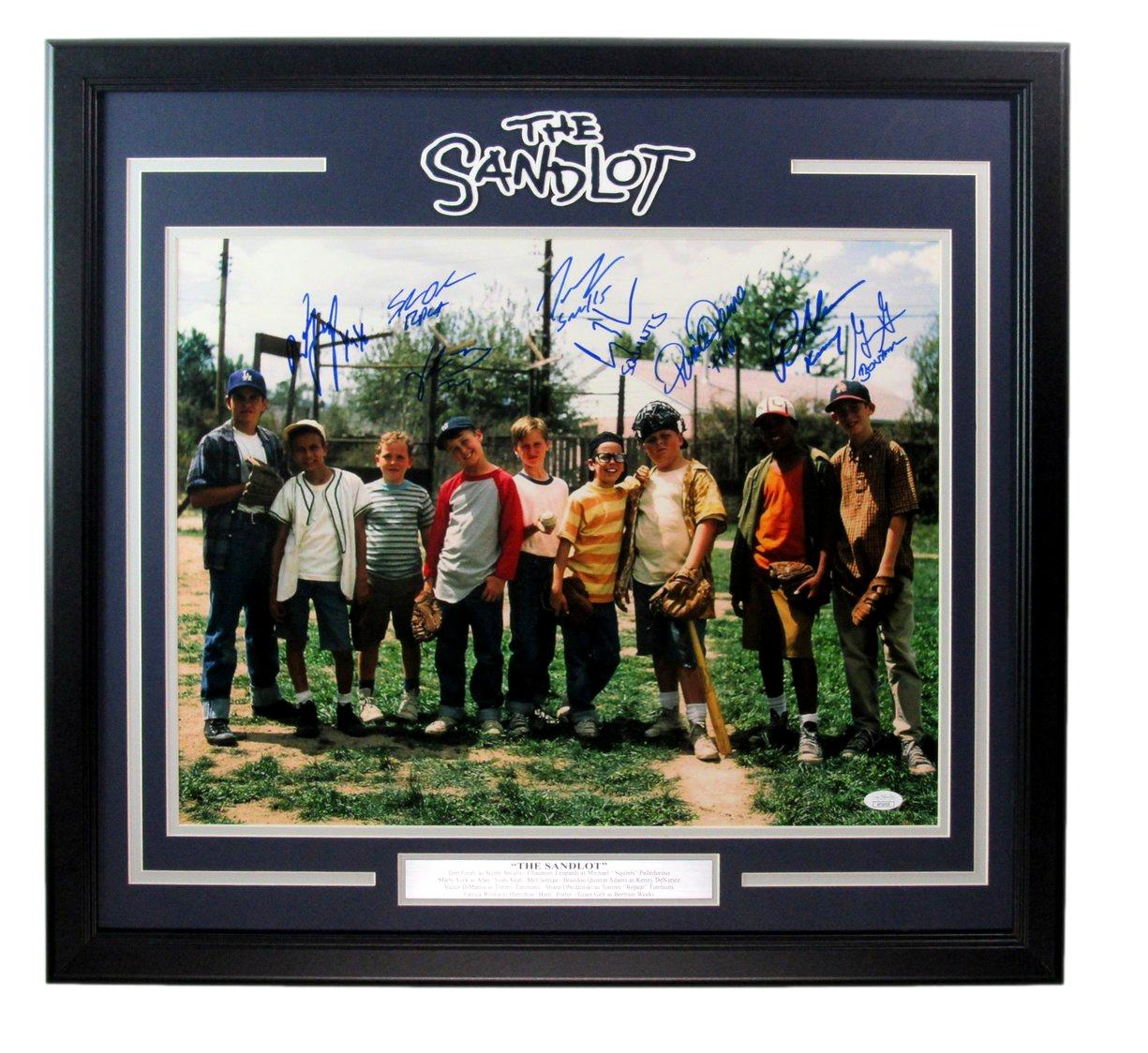 Sandlot Movie Framed 16x20 Photo Autographed by 8 Cast Members