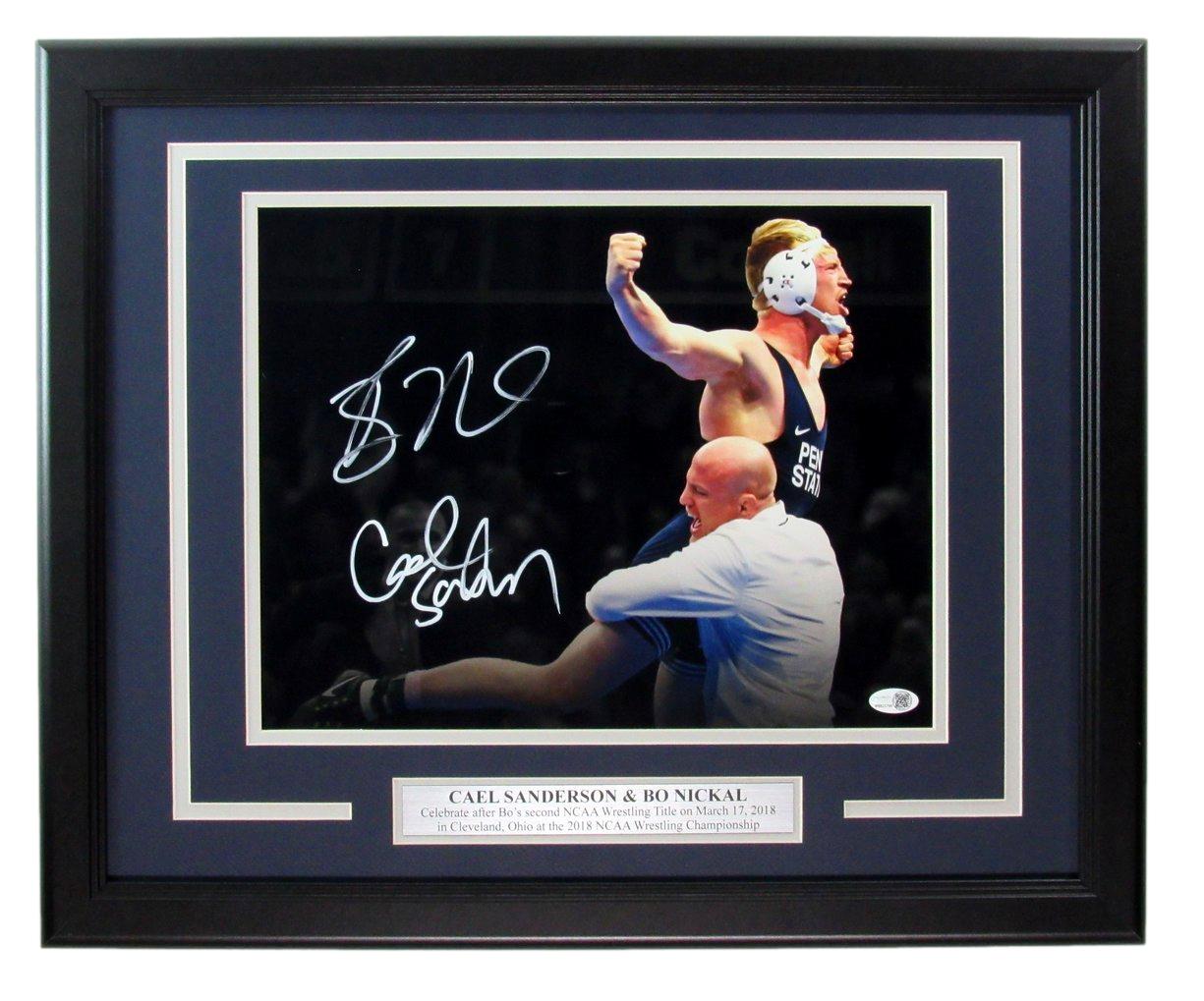 Bo Nickal/Cael Sanderson Dual Signed 11x14 Photo 