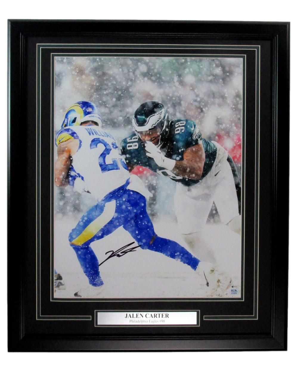 Jalen Carter Autographed "Snow Game" 16x20 Photo 