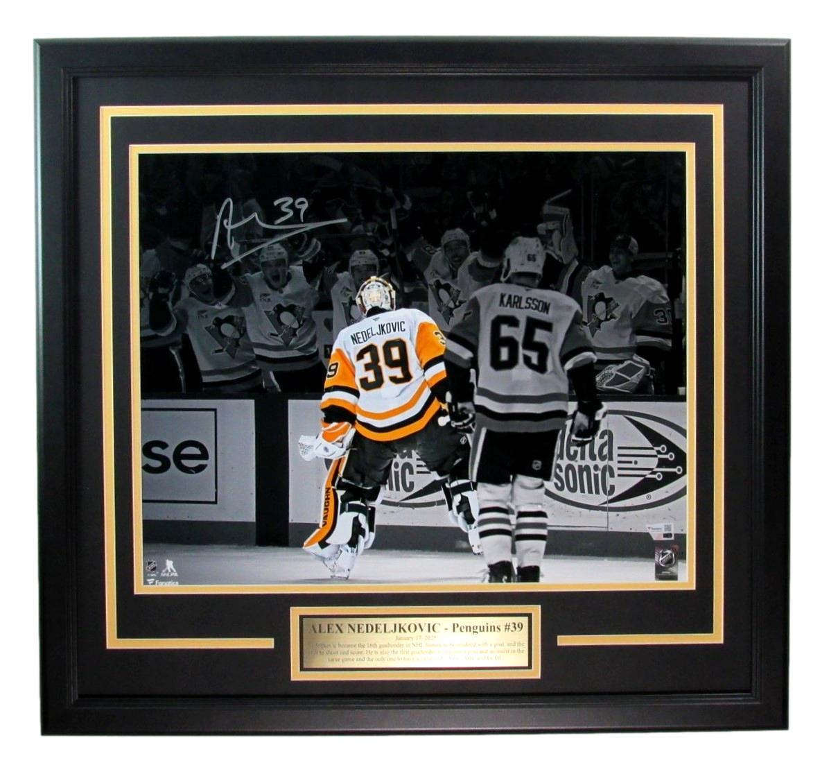 Alex Nedeljikovic Penguins Goalie Autographed 16x20 Photo
