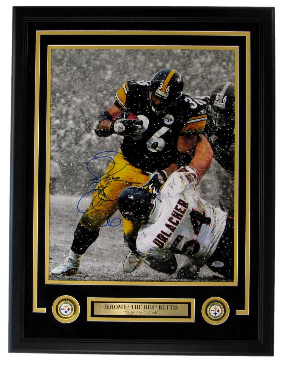 Jerome Bettis "Welcome to Pittsburgh" Autographed 16x20 Photo 
