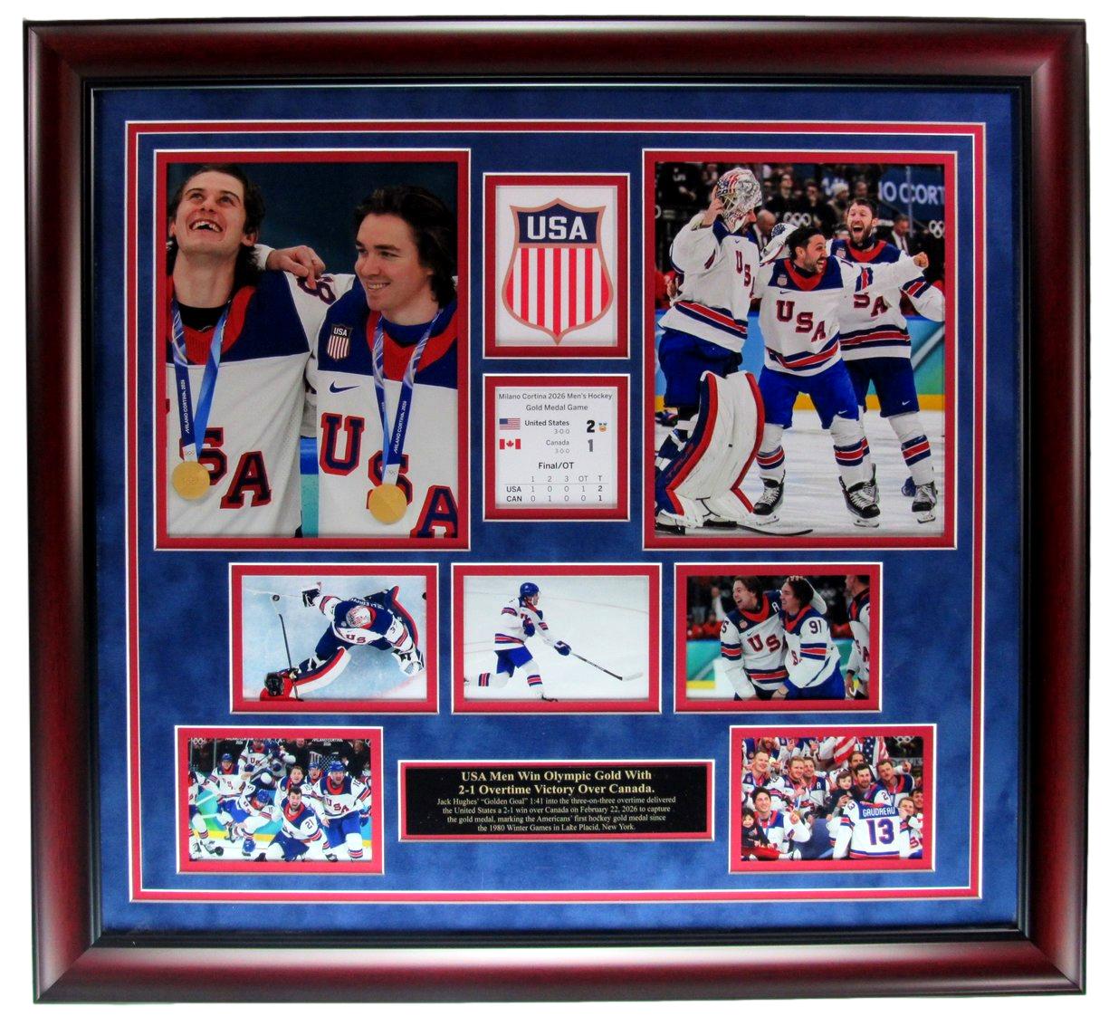2026 USA Men's Olympic Hockey Collage