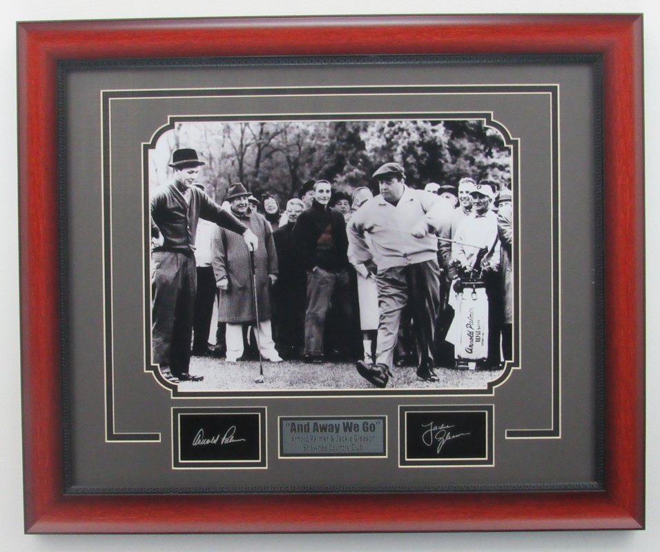 Arnold Palmer/Jackie Gleason "And Away We Go" 11x14 Framed Photo w/Laser Engraved Replica Autographs