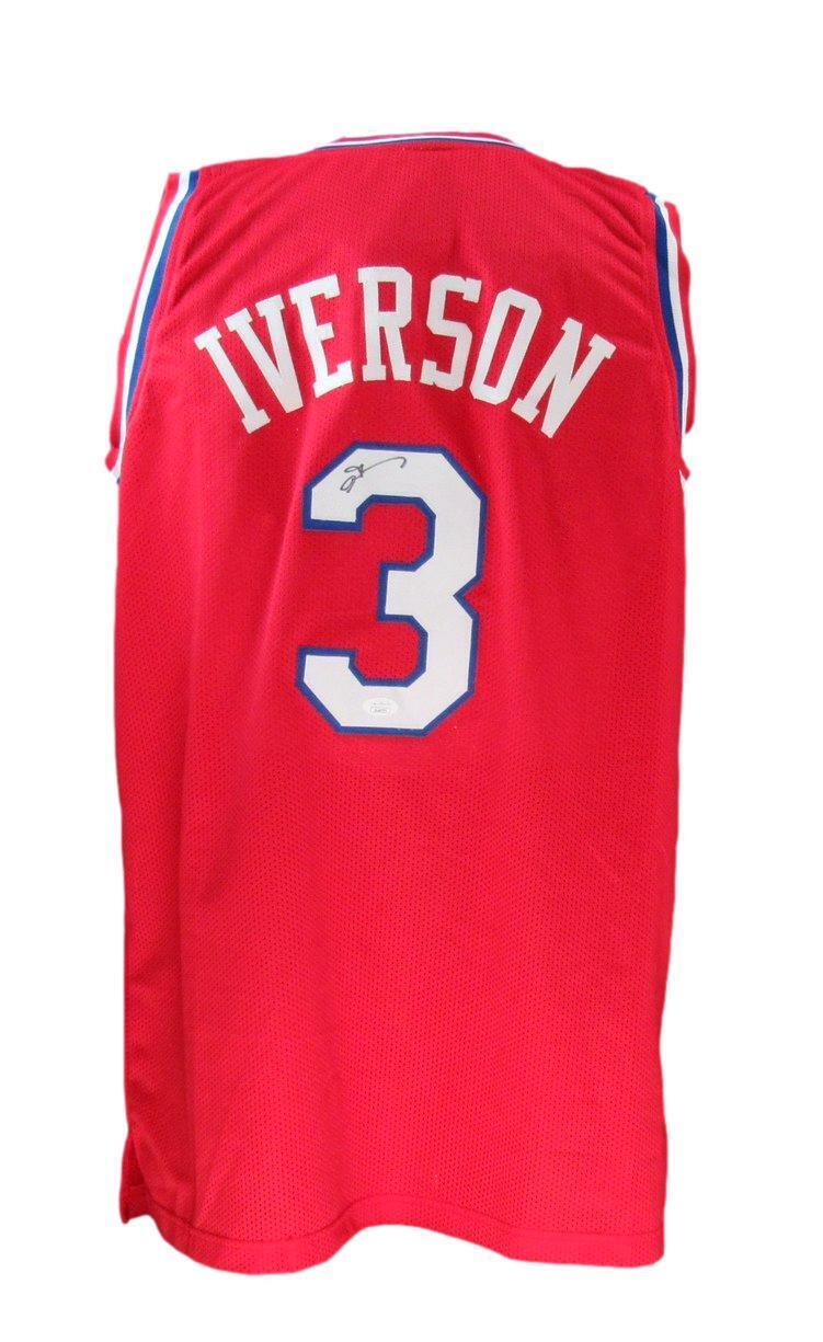 Allen Iverson Autographed 76ers Jersey