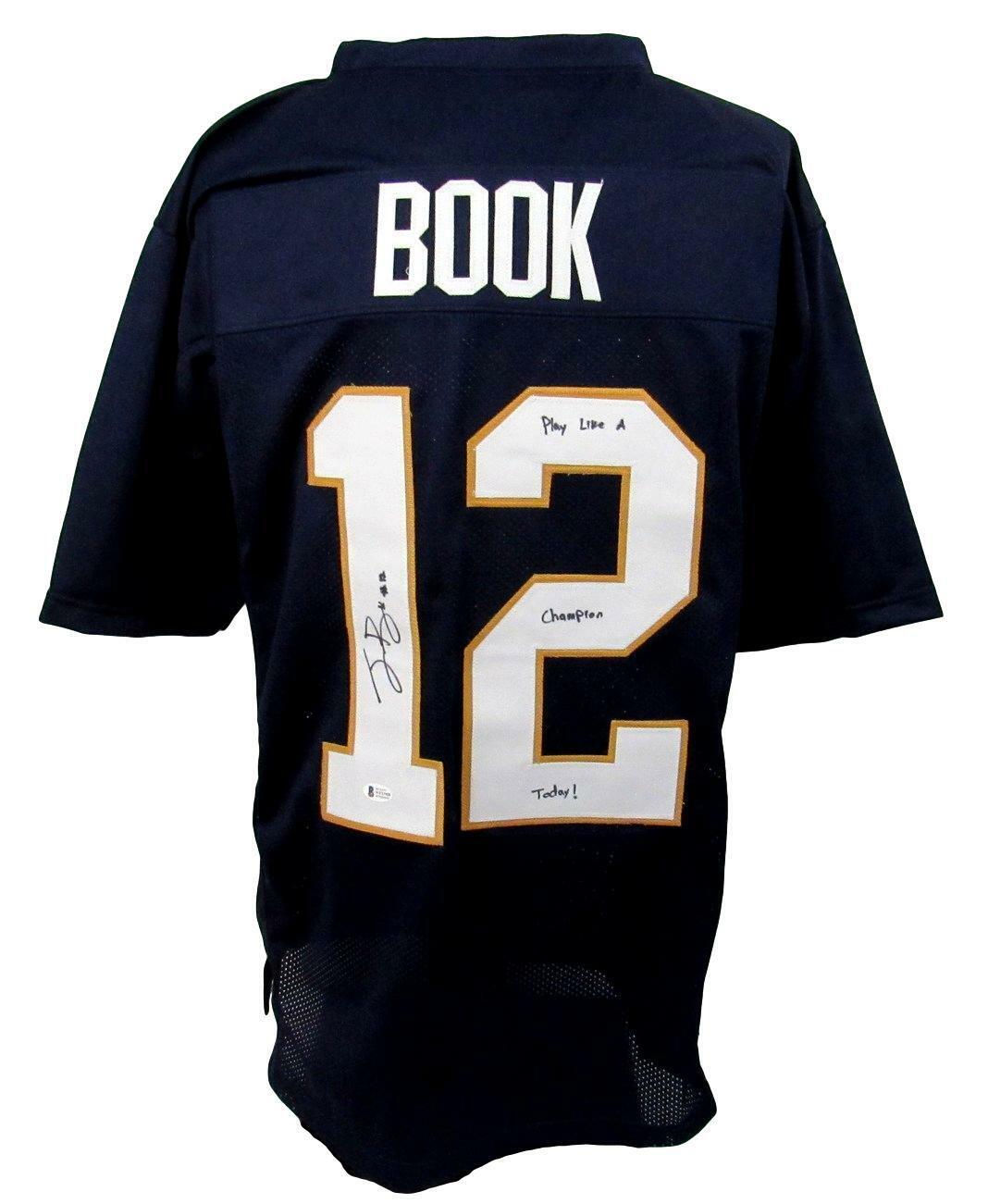 Ian Book Notre Dame Autographed/Inscribed Jersey