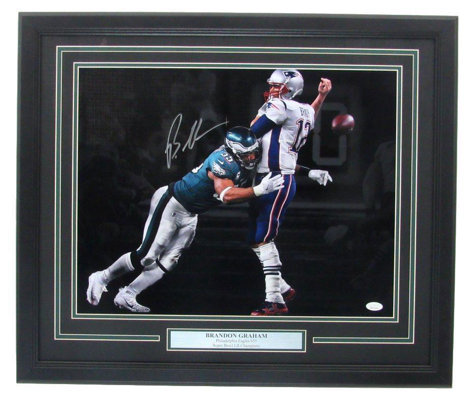 Brandon Graham Eagles Super Bowl LII Sack/Fumble Autographed 16x20 Photo Framed