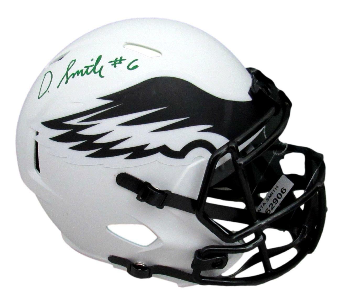 DeVonta Smith Autographed Eagles Full Size Helmet